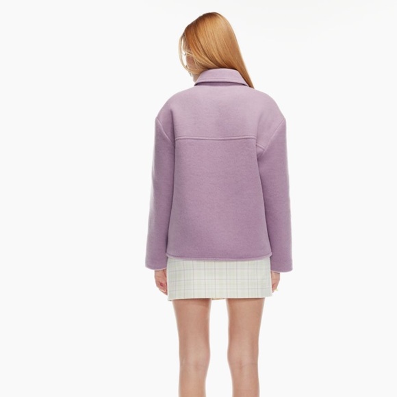 Aritzia Sunday Best - Sky Shirt Jacket Soft Orchid Size XS - Picture 3 of 8